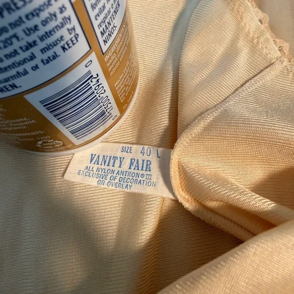 Vanity Fair Cream Slip Dress - Picture 2 of 5